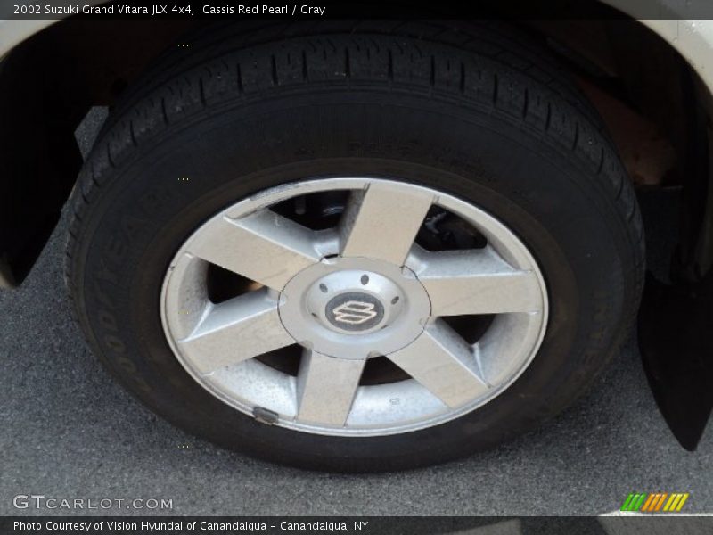 Cassis Red Pearl / Gray 2002 Suzuki Grand Vitara JLX 4x4