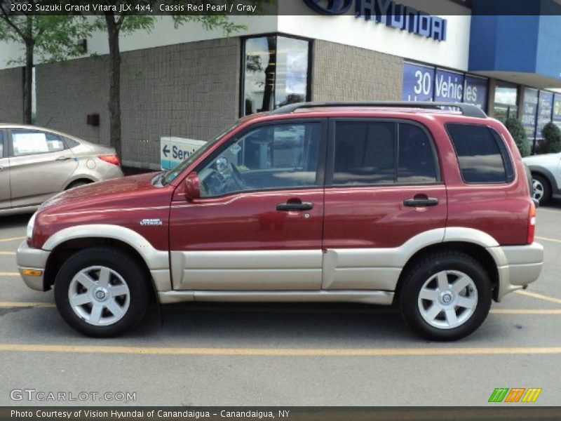 Cassis Red Pearl / Gray 2002 Suzuki Grand Vitara JLX 4x4