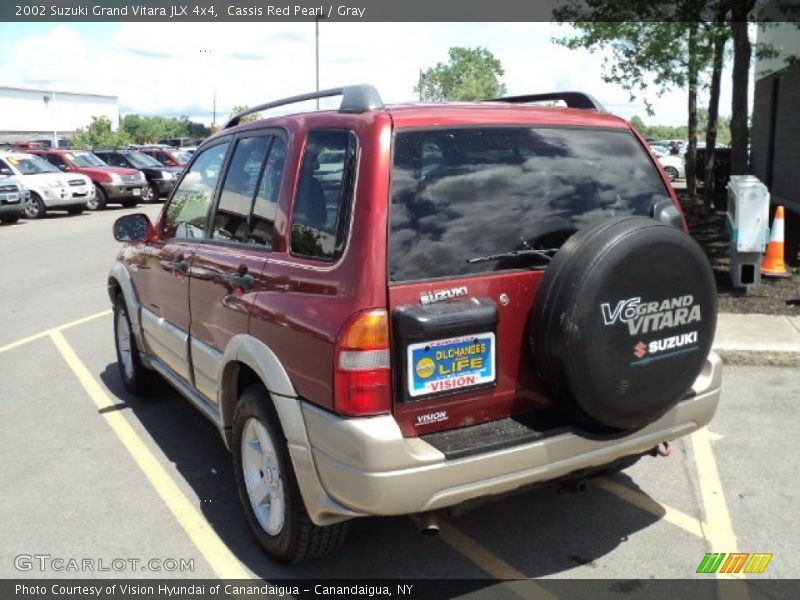 Cassis Red Pearl / Gray 2002 Suzuki Grand Vitara JLX 4x4