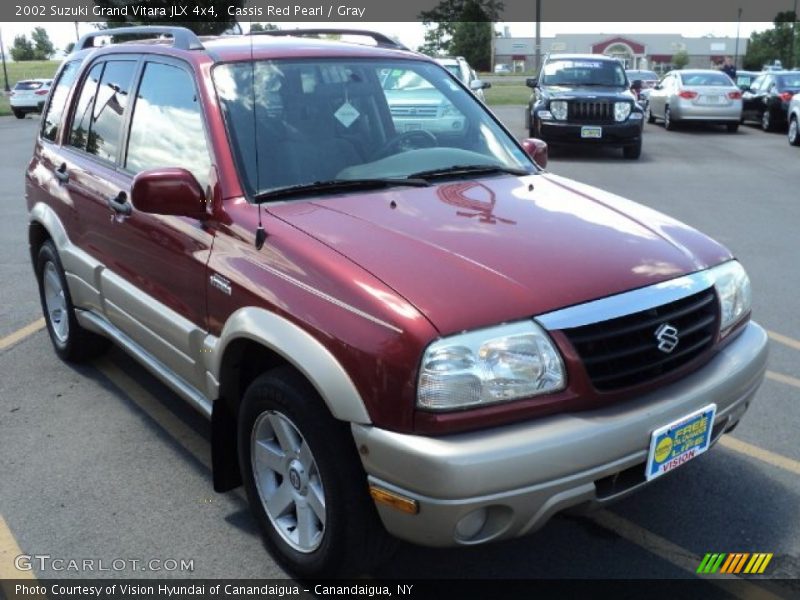 Cassis Red Pearl / Gray 2002 Suzuki Grand Vitara JLX 4x4