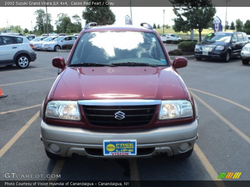 Cassis Red Pearl / Gray 2002 Suzuki Grand Vitara JLX 4x4