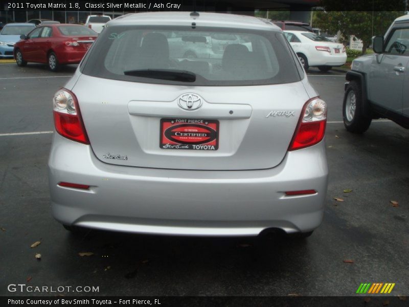 Classic Silver Metallic / Ash Gray 2011 Toyota Matrix 1.8