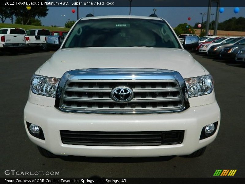 Super White / Red Rock 2012 Toyota Sequoia Platinum 4WD