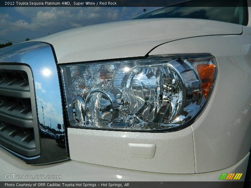 Super White / Red Rock 2012 Toyota Sequoia Platinum 4WD
