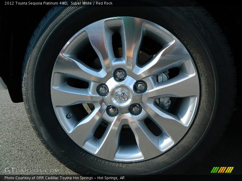 Super White / Red Rock 2012 Toyota Sequoia Platinum 4WD