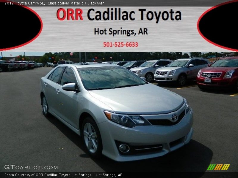 Classic Silver Metallic / Black/Ash 2012 Toyota Camry SE