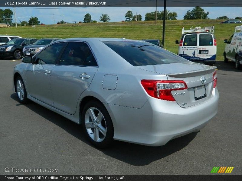 Classic Silver Metallic / Black/Ash 2012 Toyota Camry SE