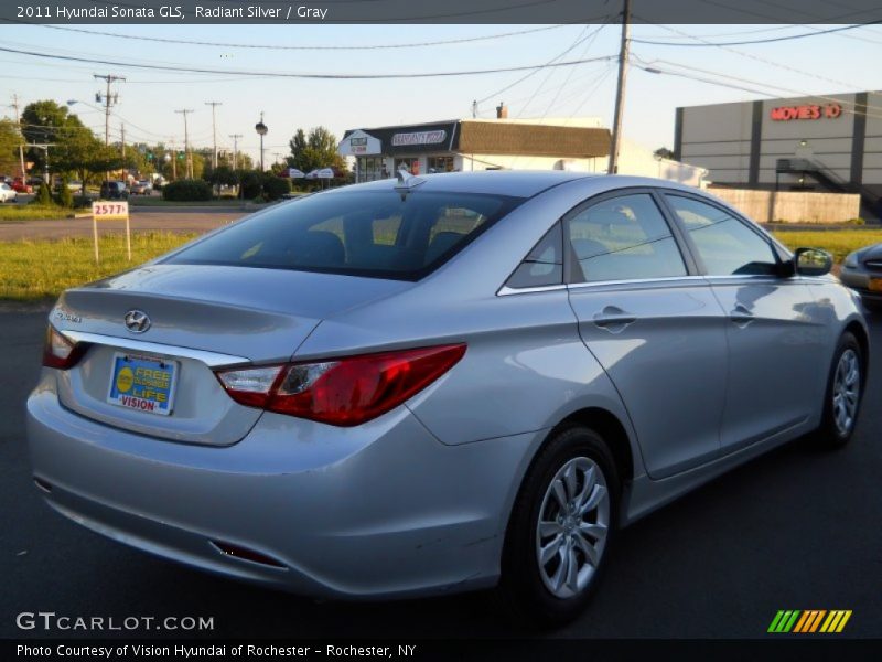 Radiant Silver / Gray 2011 Hyundai Sonata GLS