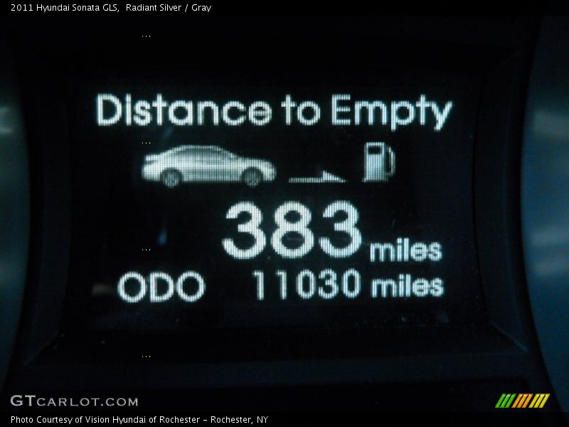 Radiant Silver / Gray 2011 Hyundai Sonata GLS