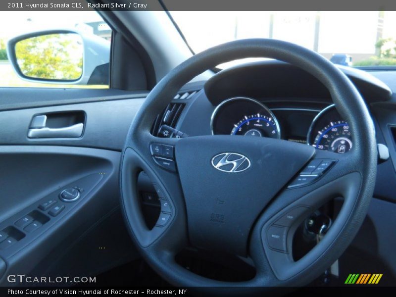 Radiant Silver / Gray 2011 Hyundai Sonata GLS