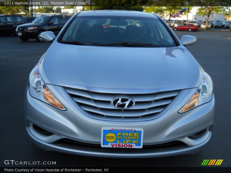 Radiant Silver / Gray 2011 Hyundai Sonata GLS