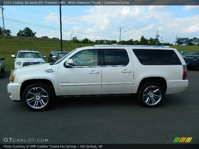  2013 Escalade ESV Premium AWD White Diamond Tricoat