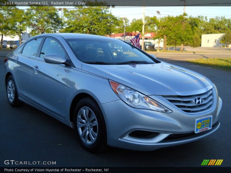 Radiant Silver / Gray 2011 Hyundai Sonata GLS