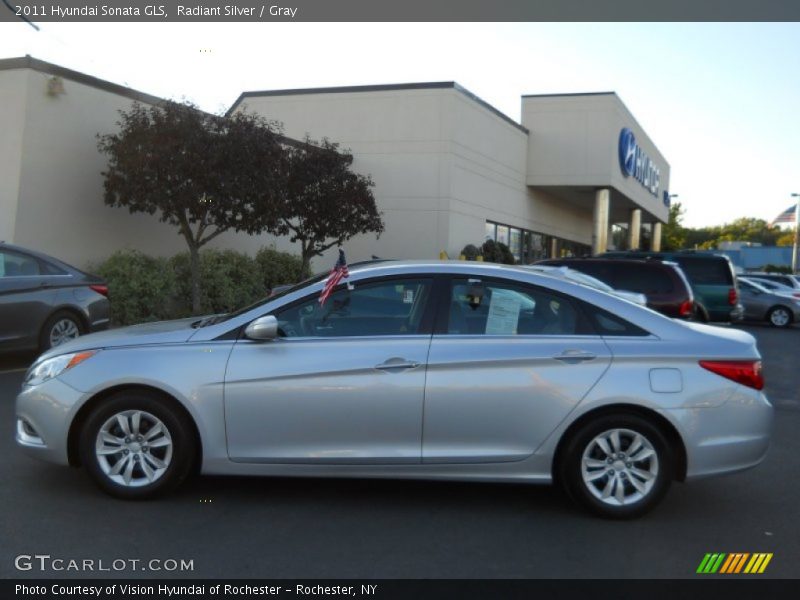 Radiant Silver / Gray 2011 Hyundai Sonata GLS