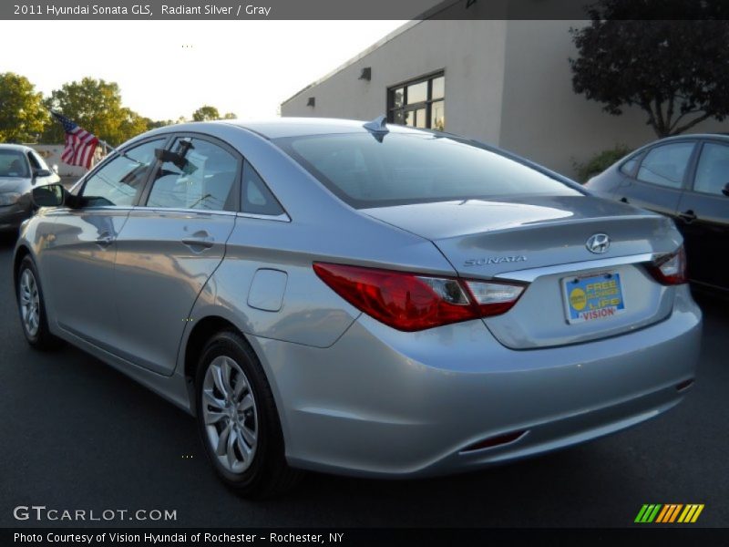 Radiant Silver / Gray 2011 Hyundai Sonata GLS