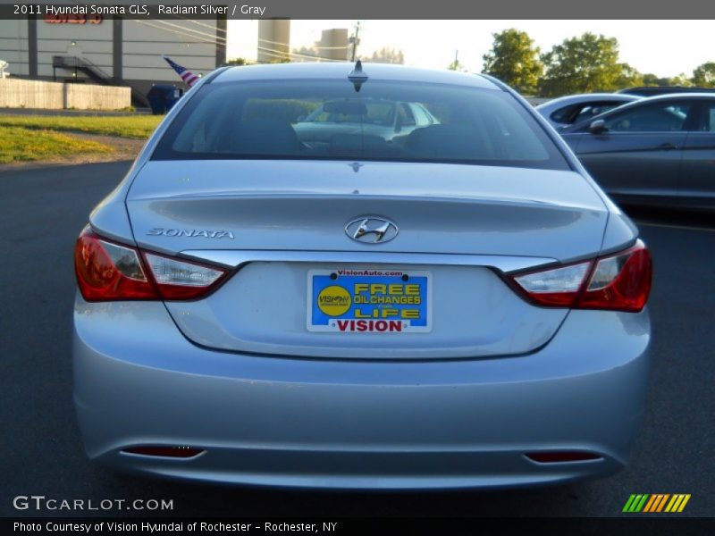 Radiant Silver / Gray 2011 Hyundai Sonata GLS