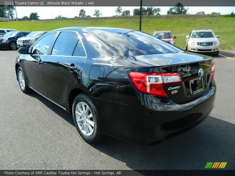Attitude Black Metallic / Ash 2012 Toyota Camry LE