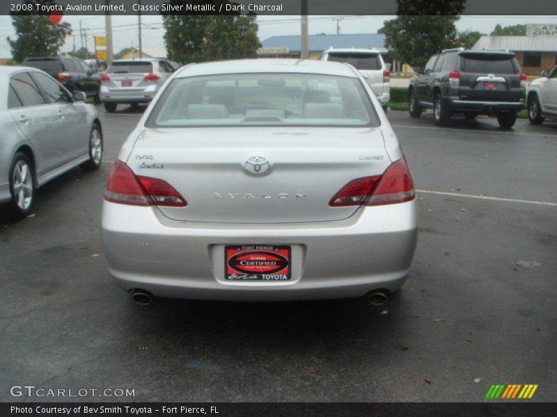 Classic Silver Metallic / Dark Charcoal 2008 Toyota Avalon Limited