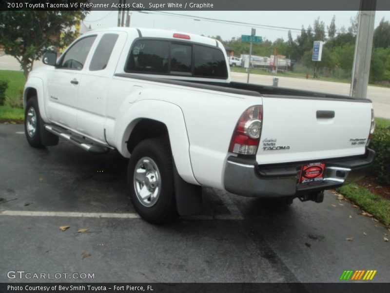 Super White / Graphite 2010 Toyota Tacoma V6 PreRunner Access Cab