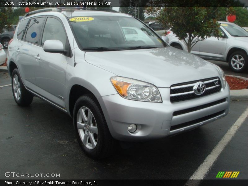 Classic Silver Metallic / Ash 2008 Toyota RAV4 Limited V6