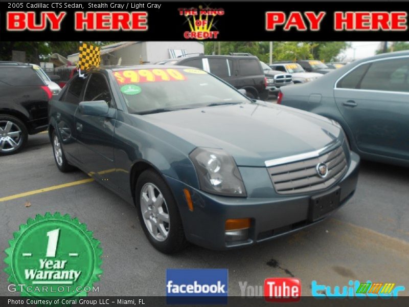 Stealth Gray / Light Gray 2005 Cadillac CTS Sedan