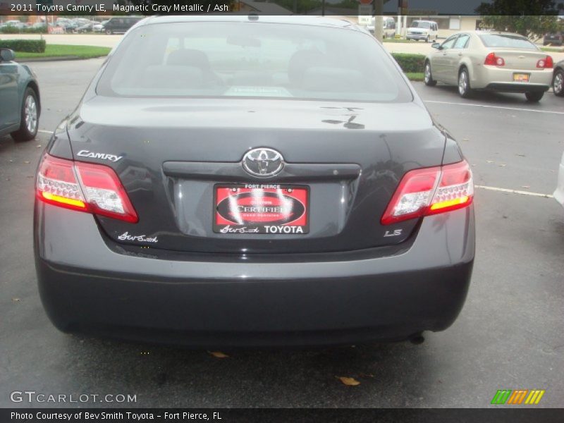 Magnetic Gray Metallic / Ash 2011 Toyota Camry LE