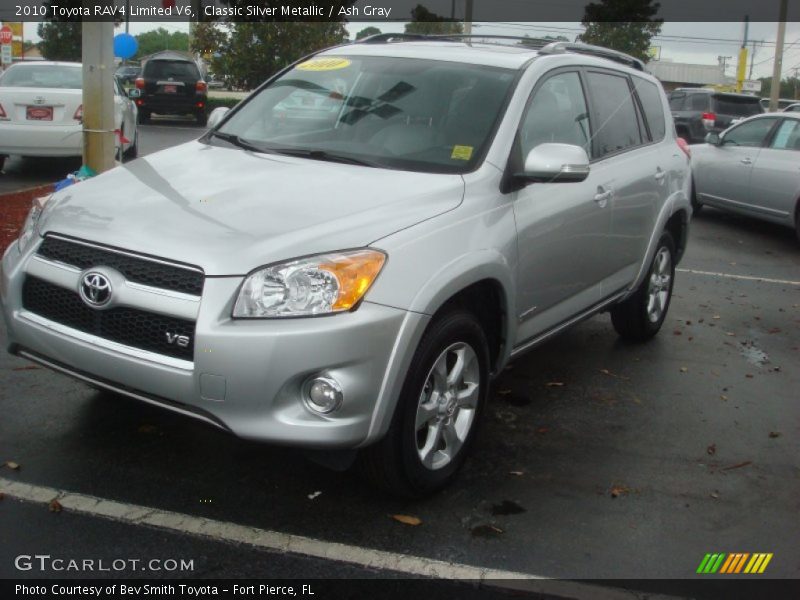 Classic Silver Metallic / Ash Gray 2010 Toyota RAV4 Limited V6