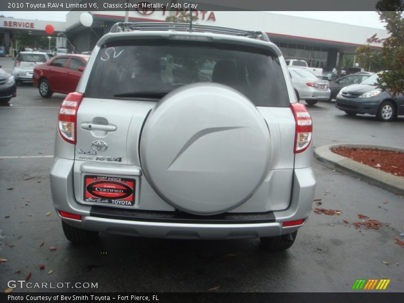 Classic Silver Metallic / Ash Gray 2010 Toyota RAV4 Limited V6