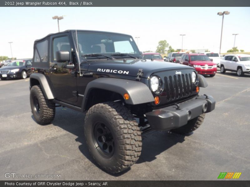 Black / Black 2012 Jeep Wrangler Rubicon 4X4