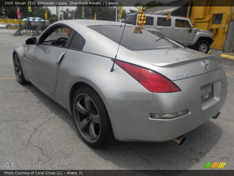 Silverstone Metallic / Carbon 2005 Nissan 350Z Enthusiast Coupe