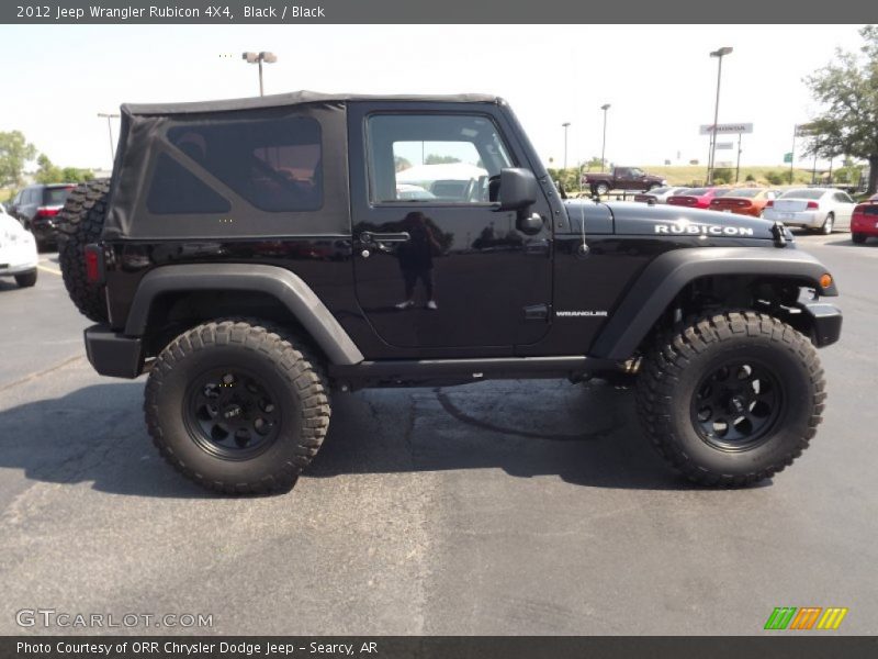Black / Black 2012 Jeep Wrangler Rubicon 4X4