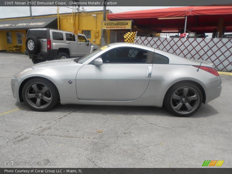 Silverstone Metallic / Carbon 2005 Nissan 350Z Enthusiast Coupe
