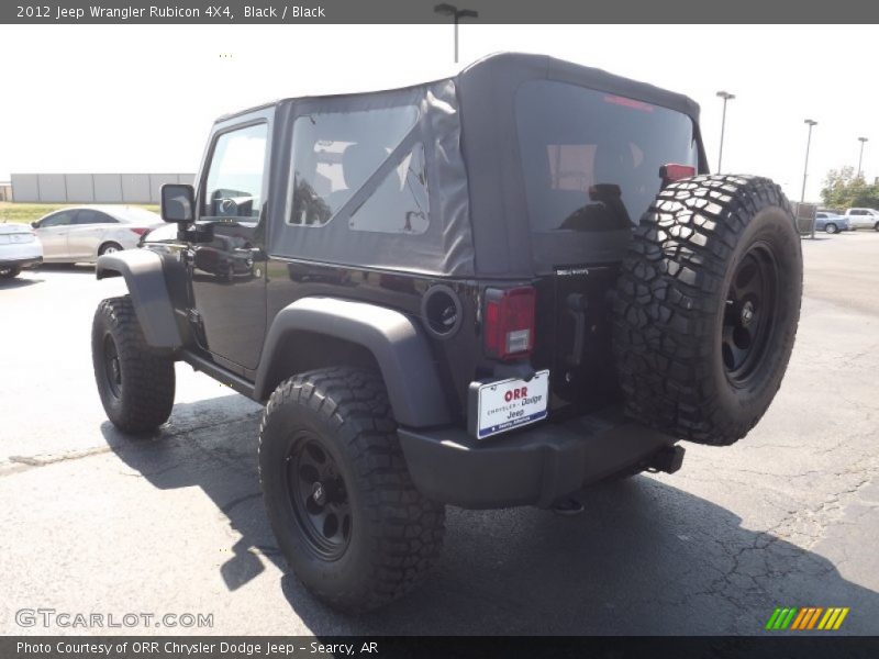 Black / Black 2012 Jeep Wrangler Rubicon 4X4