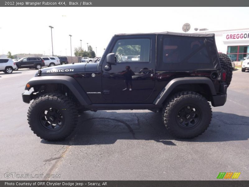 Black / Black 2012 Jeep Wrangler Rubicon 4X4