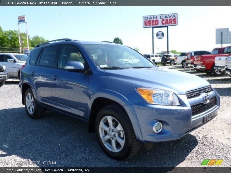 Pacific Blue Metallic / Sand Beige 2011 Toyota RAV4 Limited 4WD