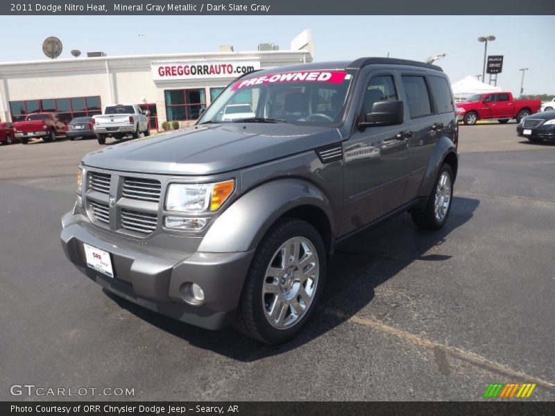 Mineral Gray Metallic / Dark Slate Gray 2011 Dodge Nitro Heat