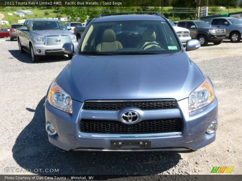 Pacific Blue Metallic / Sand Beige 2011 Toyota RAV4 Limited 4WD