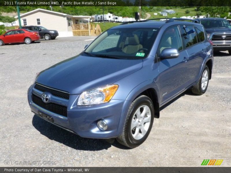 Pacific Blue Metallic / Sand Beige 2011 Toyota RAV4 Limited 4WD