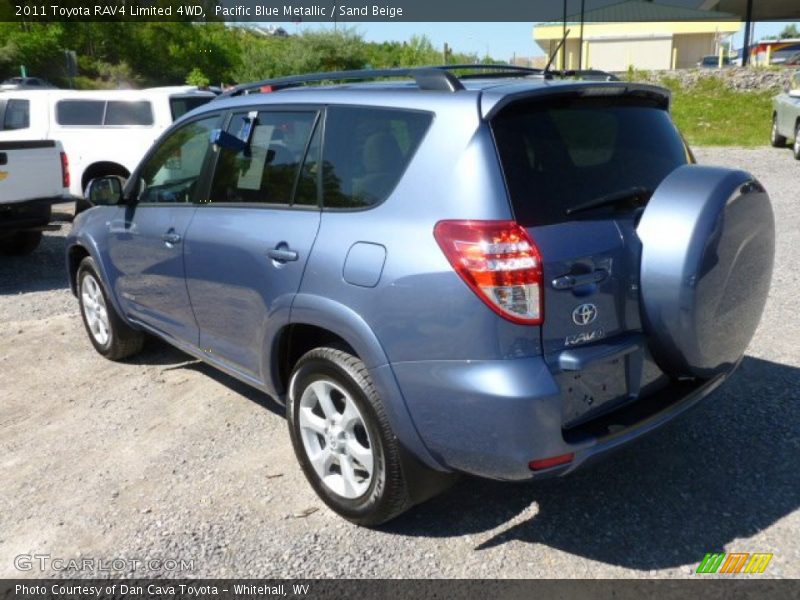 Pacific Blue Metallic / Sand Beige 2011 Toyota RAV4 Limited 4WD