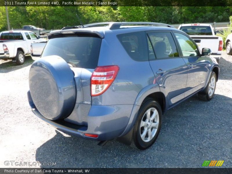 Pacific Blue Metallic / Sand Beige 2011 Toyota RAV4 Limited 4WD