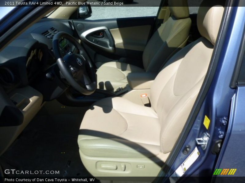 Pacific Blue Metallic / Sand Beige 2011 Toyota RAV4 Limited 4WD