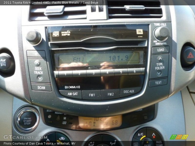 Pacific Blue Metallic / Sand Beige 2011 Toyota RAV4 Limited 4WD