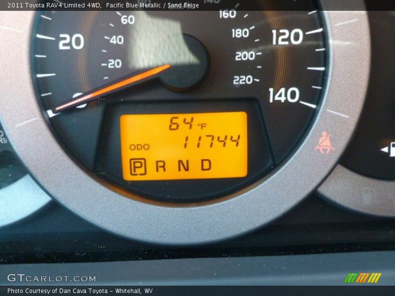 Pacific Blue Metallic / Sand Beige 2011 Toyota RAV4 Limited 4WD