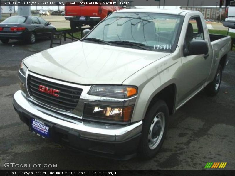 Silver Birch Metallic / Medium Pewter 2008 GMC Canyon SL Regular Cab