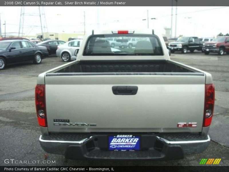 Silver Birch Metallic / Medium Pewter 2008 GMC Canyon SL Regular Cab