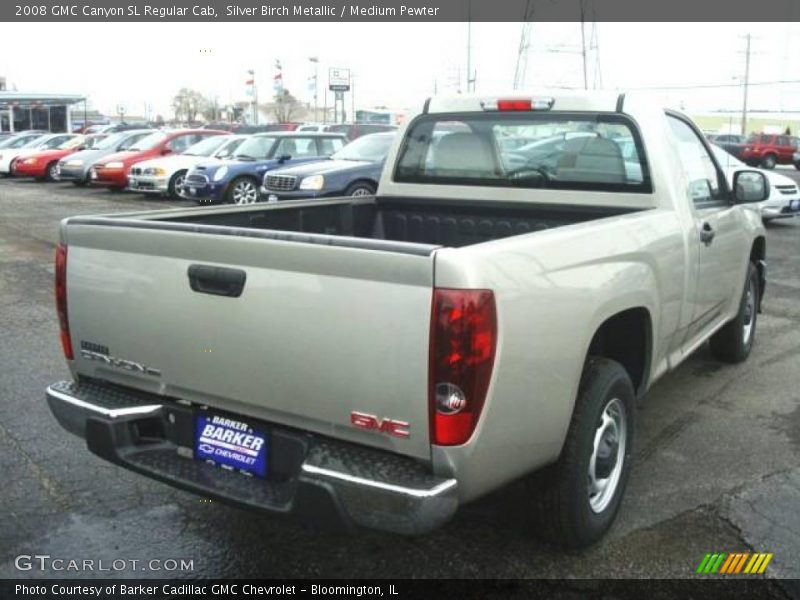 Silver Birch Metallic / Medium Pewter 2008 GMC Canyon SL Regular Cab