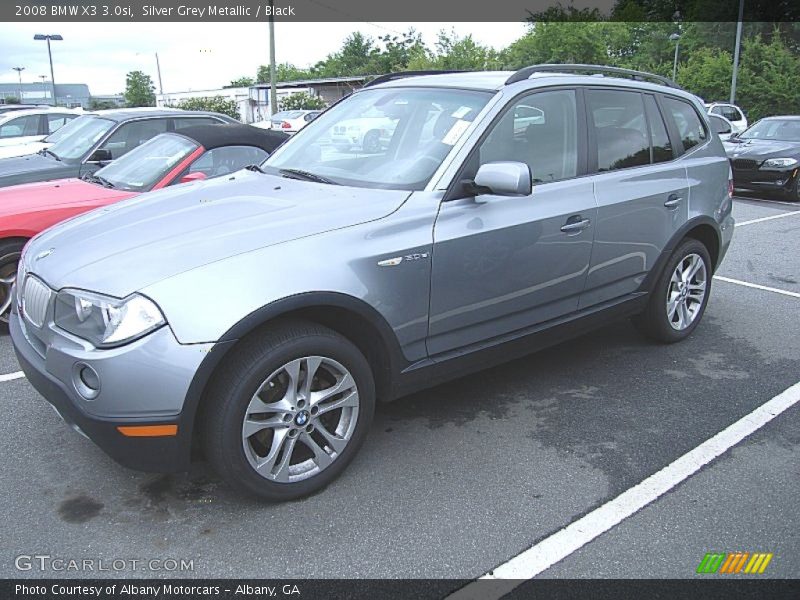 Silver Grey Metallic / Black 2008 BMW X3 3.0si