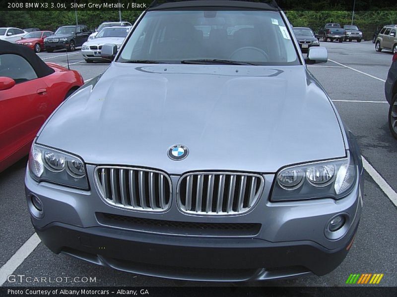 Silver Grey Metallic / Black 2008 BMW X3 3.0si
