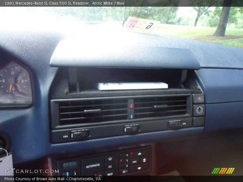 Arctic White / Blue 1991 Mercedes-Benz SL Class 500 SL Roadster