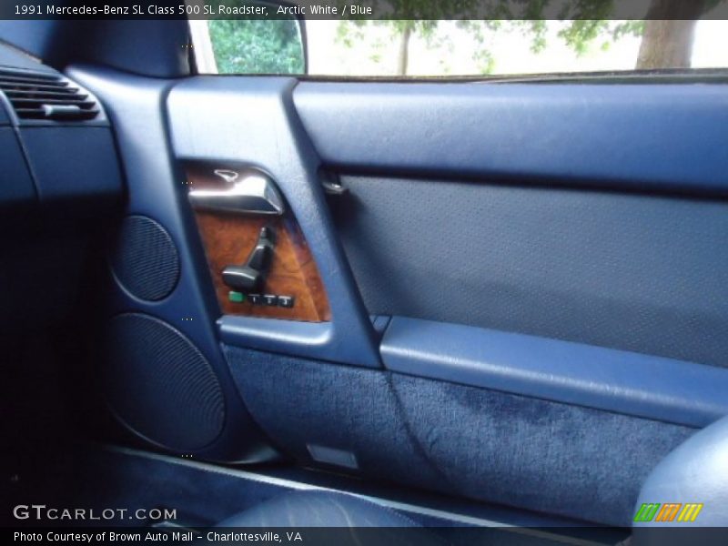 Arctic White / Blue 1991 Mercedes-Benz SL Class 500 SL Roadster
